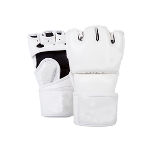Guantes Profesionales de Cuero para MMA, Medios Dedos, para Adultos, Unisex, para Grappling y Boxeo, con Cierre de Gancho y Bucle, Absorben la Humedad - Product Image 3