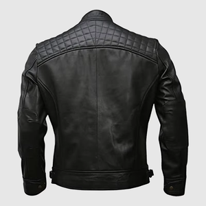 Chaqueta de Cuero para Hombre, Estilo Urbano Informal, Prenda de Cuero Genuino, Diseño Personalizado, Fabricación OEM al por Mayor - Product Image 6