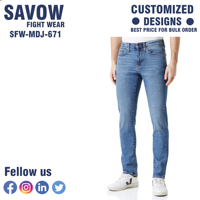 Jeans crayon taille mi-haute pour hommes, personnalisés, de haute qualité, style urbain, respirants, en denim écologique, extensibles, délavés, imperméables, vente en gros