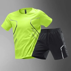 Ropa de verano unisex transpirable de secado rápido, ropa de gimnasio con estampado digital personalizada, conjuntos deportivos de seda helada, ropa de fútbol americano para correr - Product Image 5