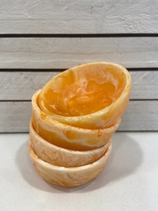 Saladier de forme ronde avec motif de fruits de Style bois résine plastique décoration de la maison artisanat cadeaux prix - Product Image 4