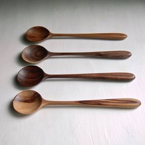Cuillères en bois d'acacia de qualité supérieure, écologiques, de taille personnalisée, pour mélanger et servir les soupes, accessoires de cuisine - Product Image 5