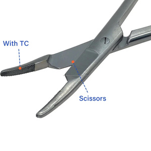 Tijeras Portaagujas Manuales Multifuncionales Olsen Hegar, Kit Quirúrgico de Acero Inoxidable TC, Instrumento Quirúrgico con Certificación CE Mundial - Product Image 4