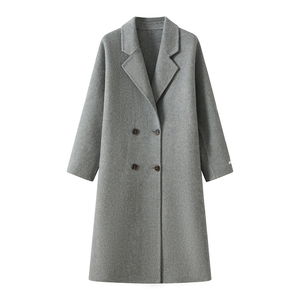 Abrigo de Gabardina Vintage para Mujer con Cuello en V, Mangas Largas, Color Sólido, Transpirable, Forro de Seda, Ropa Casual para Dama - Product Image 5