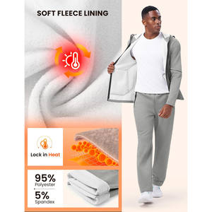 Ensemble de survêtement pour homme de qualité supérieure, sweat-shirt et pantalon de survêtement en deux pièces, 100% coton molletonné, impression personnalisée, ensembles de jogging, survêtements unisexes - Product Image 3