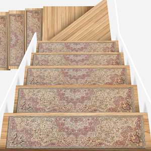 Printed Rug: Modern, Luxury, Soft Tones, Easy Clean, Non Slip,Goblen - Product Image 2