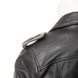 Custom Made Women <b>Genuine</b> Lambskin Leather Quilted Jacket Satin Fabric Plain Dyed Waterproof Eco-Friendly Winter Wholesale Price - Product Image 6