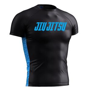 เสื้อรัดกล้ามเนื้อแขนยาวคุณภาพสูง ระบายอากาศได้ดี เป็นมิตรกับสิ่งแวดล้อม สำหรับผู้ชาย MMA BJJ พิมพ์ลายตามสั่ง ป้องกันรังสียูวี - Product Image 1