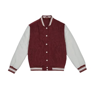 Alta calidad Nueva moda a granel Satén Varsity Chaquetas Más vendidos Tallas grandes Hombres Satén CollegeBaseballjacket para hombres - Product Image 1