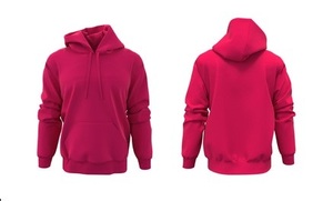 Sweat à capuche unisexe en coton biologique 2026, pull oversize de haute qualité, doublé, logo brodé personnalisé, vente en gros - Product Image 6