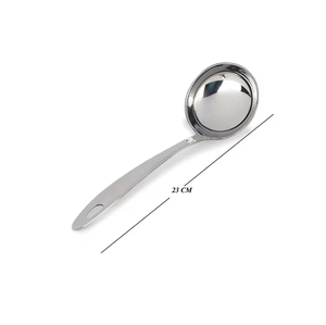 Cuchara DE SERVICIO DE ACERO INOXIDABLE directa de fábrica con la mejor calidad y mango doblado curvo de 4 piezas con tarifa competitiva - Product Image 6