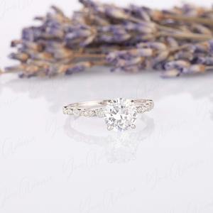 Anillo clásico de plata maciza 925, joyería para mujer, Plata de Ley 925, Topacio blanco, piedras preciosas, estilo bohemio, anillo hecho a mano, regalo para mamá - Product Image 4