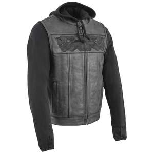 Gilet de moto classique en cuir véritable | Gilet de motard pour hommes en gros | Gilet en cuir de haute qualité - Product Image 1