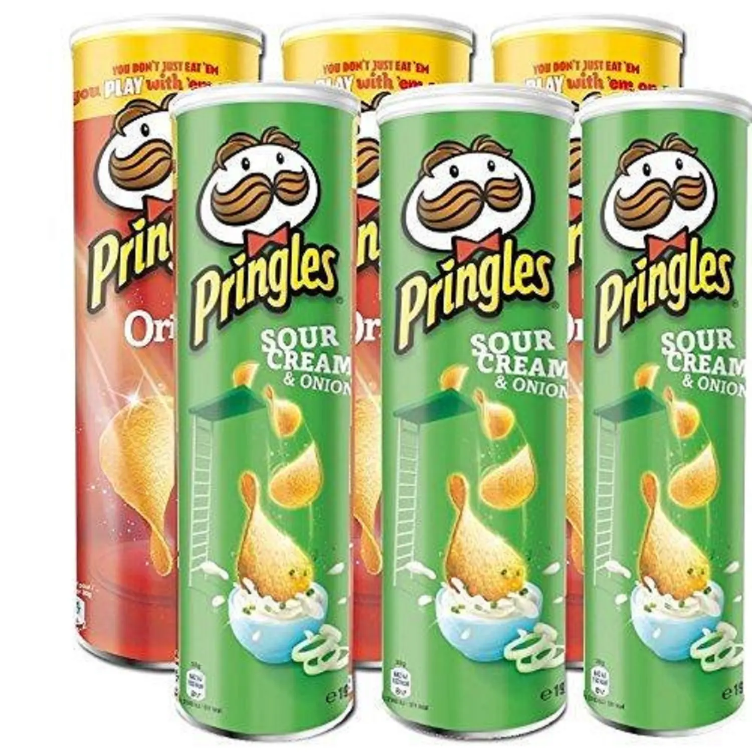 Grosir keripik kentang Pringles 110g kaleng kasual makanan ringan keju/PRINGLES ENCHILADA ADOBADA kerupuk untuk dijual dengan harga murah