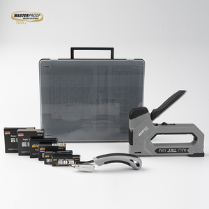 Agrafeuse manuelle professionnelle 6-en-1 robuste pour 6 types d'agrafes et de clous, kit de pistolet à clous manuel - Product Image 2