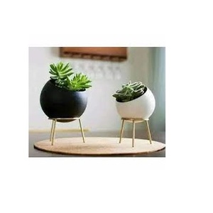 Énorme ensemble de jardinière en métal enduit de poudre sur mesure fournitures de jardin pour la décoration de la maison de salon - Product Image 2