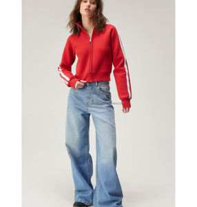 Sweats à capuche zippés personnalisés pour femmes selon les exigences du client Polaire en coton de haute qualité - Product Image 6
