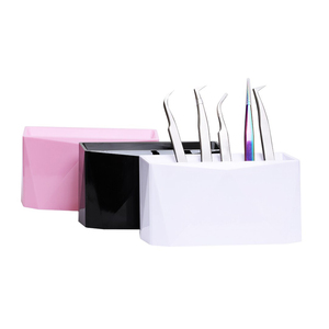 6 pièces Support de rangement et de présentation en acrylique pour pinces à extensions de cils, avec étiquettes personnalisées, accessoires et outils pour extensions de cils - Product Image 2