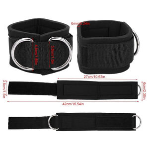 Correas de tobillo acolchadas de neopreno ajustables al por mayor para deportes gimnasio ejercicio-protección profesional Unisex ajuste cómodo y duradero - Product Image 5