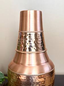 Botella de Cobre de Lujo con Tapa Hermética, Ideal para Oficina, Viajes, Yoga, Gimnasio y Beneficios del Bienestar Ayurvédico - Product Image 5