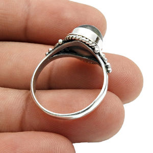 Hot Sale Unique Design Handmade Fine Jewelry Natural Labradorite Gemstone <b>Rings</b> 925 Sterling <b>Silver</b> Bohemian <b>Ring</b> For <b>Men</b> Women - Product Image 4