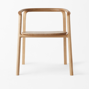 Chaise de salle à manger en bois massif fabriquée à la main mobilier minimaliste moderne design nordique japonais pour la maison et le restaurant - Product Image 1