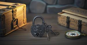 Cadenas de porte en laiton antique entièrement fonctionnel avec clés de collection uniques Serrures de sécurité à combinaison faites à la main - Product Image 4