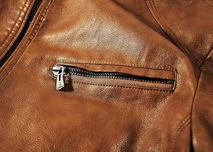 Chaqueta de cuero con cuello levantado para hombre, prendas de vestir ligeras de piel sintética para motocicleta - Product Image 5