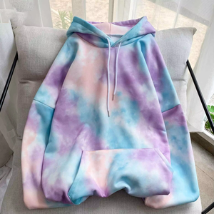 Quick Dry Tie Dye Hooded Sudaderas con capucha de gran tamaño Hombres Nueva llegada de calidad superior Sudaderas con capucha para hombres y mujeres Fleece - Product Image 4