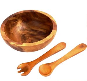 Ensemble de Cuillères à Salade en Bois d'Acacia, Ensemble d'Ustensiles à Salade Écologiques, Lavables au Lave-Vaisselle, Outils de Cuisine pour la Maison, Fabriqués en Inde - Product Image 3