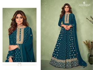 Robe de mariée de qualité export, robes de mariée, salwar kameez, robes de soirée indiennes, robe Anarkali, prix bas, Inde - Product Image 4