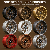 Jantes forgées noires à dix rayons avec baril rouge, 2 pièces, 18 19 20 21 pouces, 5x112 5x114.3 5x120 BMW 320i