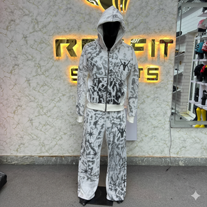 Meilleure Vente Qualité Pure Fabriqué en Usine Client Demandé Prix Bas Survêtement à Fermeture Éclair Pour Hommes Style Unique Nouveau Design Survêtements pour Hommes - Product Image 3