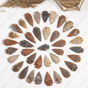 Puntas de Flecha Talladas en Piedras Preciosas Multicolores al por Mayor, 1.5 Pulgadas, Estilo Patriótico de Imitación Antigua - Product Image 2