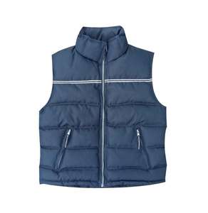 Venta al por mayor ligero acolchado chaleco chaqueta acolchada personalizada sin mangas chaqueta de invierno para los hombres OEM al aire libre desgaste fabricante de fábrica - Product Image 3