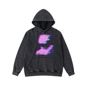 Custom Streetwear <b>Washed</b> Heavy Weight Distressed Acid <b>Washed</b> Hoodie <b>Men</b> Zip up Hooded Winter hoodies <b>men</b> <b>men's</b> hoodies - Product Image 4
