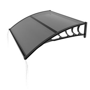 40x40 Inch <b>Window</b> Canopy Exterior UV Rain Snow Protection Awning for Door Entrance Drainage Sink Coated PC Brand New - Product Image 1