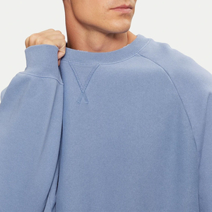 Sudadera de Cuello Redondo para Hombre, Ecológica, Corte Regular, Suave, Cálida, Ligera, con Sensación de Felpa, Invierno, Lisa, Teñida, 100% Algodón - Product Image 4