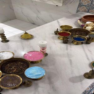 Coffret cadeau de spa marocain Hammam |   Savon noir, Gant Kessa, Argile Ghassoul, Huile d'argan, Eau de rose, Pack exfoliant, Ensemble de luxe pour spa, Pro - Product Image 1