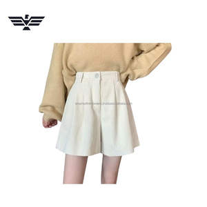 Shorts de Cintura Alta para Mujer, de Chifón Plisado, Transpirables, Deportivos, Formales, con Volantes y Cintura Elástica, para Otoño e Invierno - Product Image 4