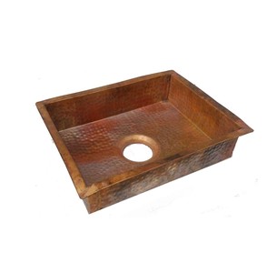 Fregadero de cobre de diseño de lujo 100% Cobre puro Venta caliente Fregadero de calidad premium Fregadero de cocina moderno hecho a mano. - Product Image 3