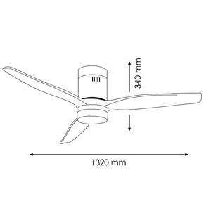 LEDUNI 18W motore a corrente continua luce ventilatore a soffitto 40W potenza nero naturale legno ABS lame silenziose telecomando CCT luce per uso esterno - Product Image 4
