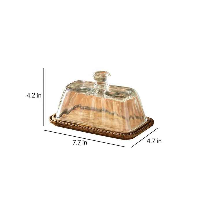 Rectangular Wooden Cakes Stand with Glass Lid New Design Manufacturer ...