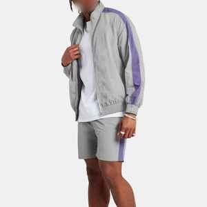 Logo personnalisé Hiver Décontracté Coupe-Vent Survêtement Coupe-Vent pour Hommes avec Short Cargo Ensemble de Jogging en Nylon - Product Image 2