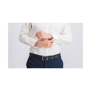 Camicia Elegante da Uomo Bar III Slim-Fit in Popeline Elasticizzato Antipiega Casual Bianca Taglie XL 2XL 3XL 6XL 15X32-33 - Product Image 3