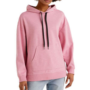 Sweat-shirt pour femme sur mesure, vente en gros, en vrac, en molleton de coton surdimensionné - Product Image 5