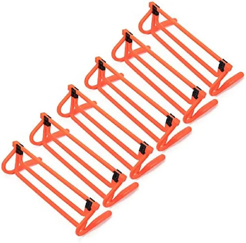 Durable and Molded Plastic Hurdles with Adjustable into Two Different Height Agility Speed Training Hurdles Equipment