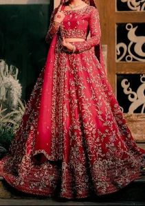 NEW--ELEGANT DESIGNER OF HEAVY--EMBROIDERY ON <b>BLOUSE</b> ,LEHENGA DRESS Embellished WITH CRYSTAL GLASS BEADS,STONE,DABKA work @ 2022 - Product Image 2