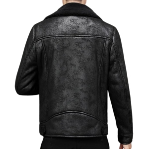 Chaqueta negra de cuero genuino para hombre para invierno, materiales de alta calidad, combinación de elegancia y practicidad, nueva condición 2026 - Product Image 5