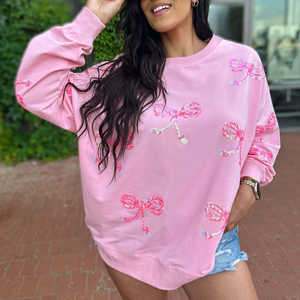 Modern <b>Women's</b> Cozy Stylish Sweatshirts Drop-Shoulder <b>Hoodies</b> Bow Accent Everyday Casual Streetwear Acid Washed Tie Dye Style - Product Image 2